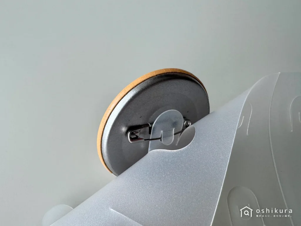 痛バ作成シートストッパーに針を引っ掛ける